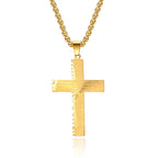 Christian Jesus Cross Necklace  Men's