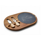 Engraved Mountain Slate Charcuterie Board with Cheese Tools