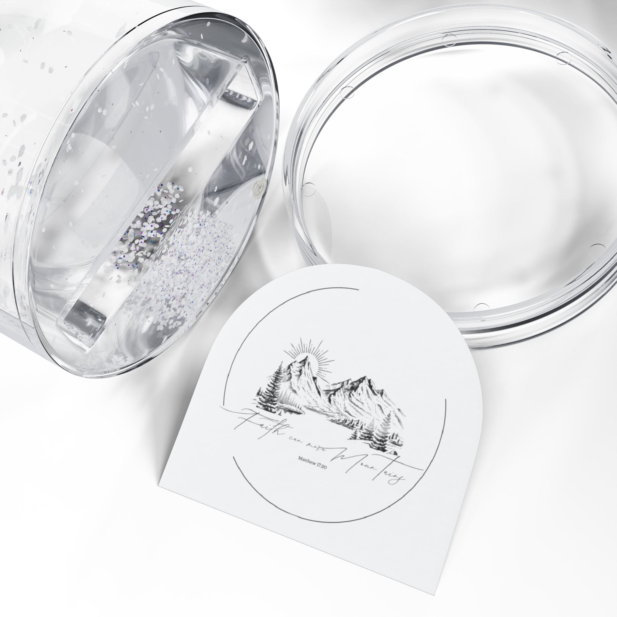 Faith can move Mountains Snow Globe