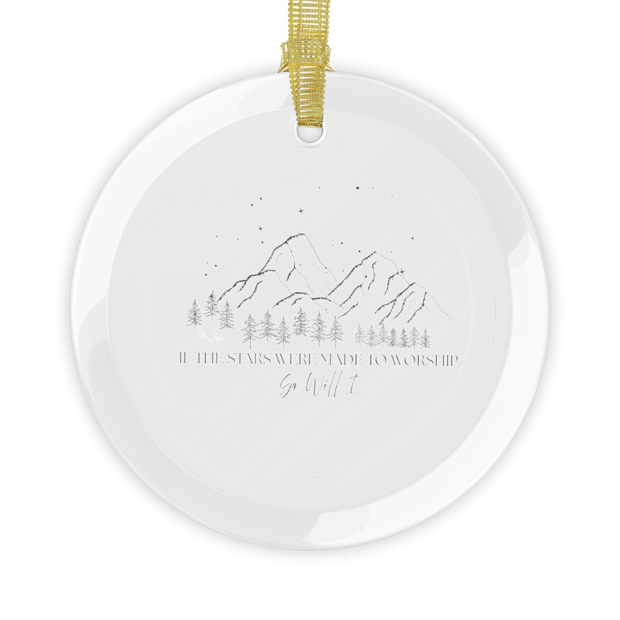 If Stars were made to Worship Glass Ornaments