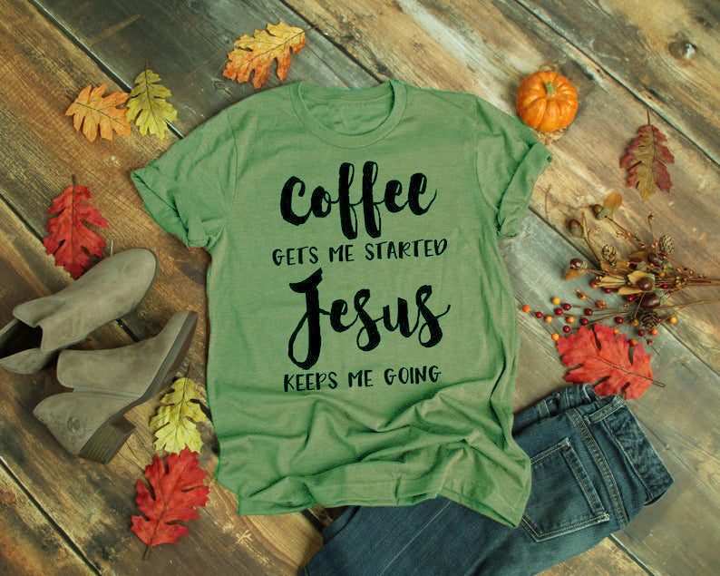 Jesus keeps me going T-shirt