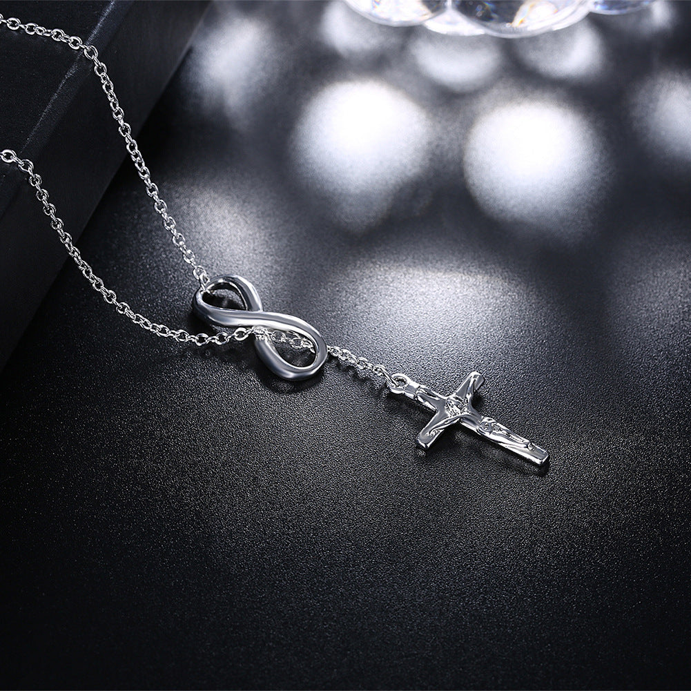 Cross Jesus Infinity pendant