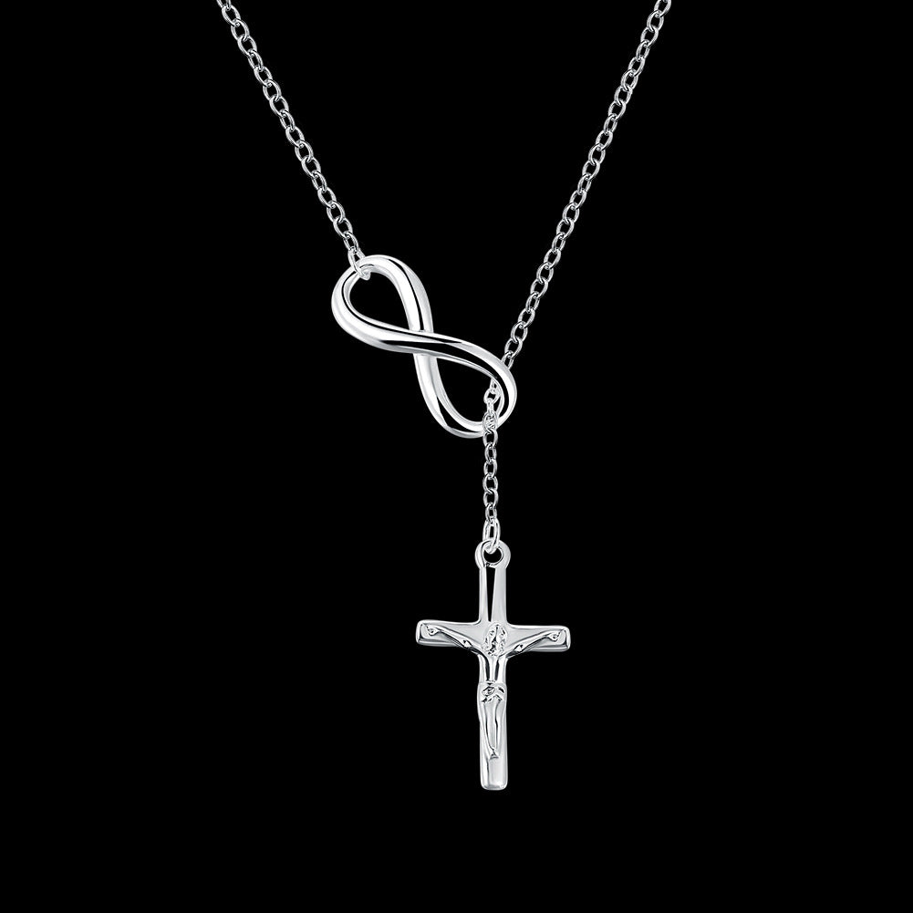 Cross Jesus Infinity pendant