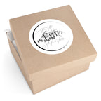 Faith Over Fear Adventure Sticker — Round Outdoor/Indoor Vinyl