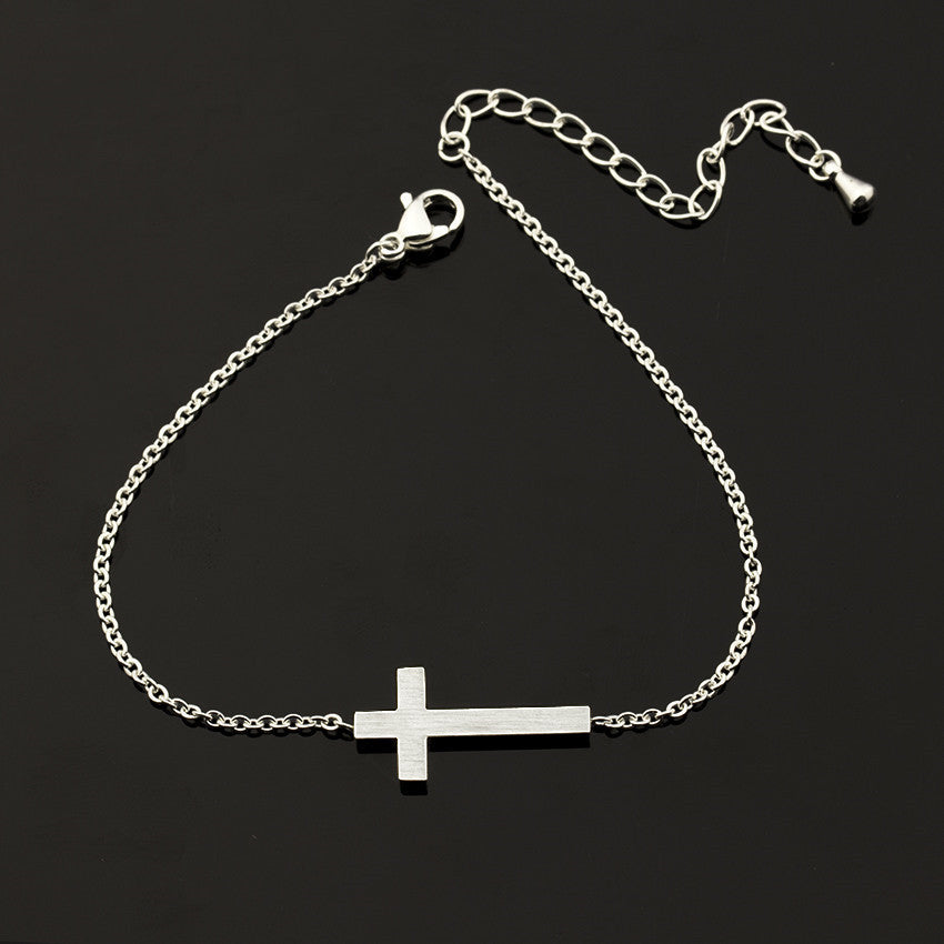 Jesus Christ Cross Bracelet  Stainless Steel