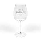 If stars were made to Worship 12oz Etched Wine Glass