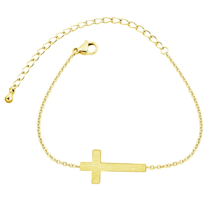 Jesus Christ Cross Bracelet  Stainless Steel