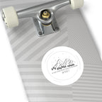 Round Faith Sticker — “If the Stars Were Made to Worship” Mountain Vinyl Sticker (Indoor/Outdoor)