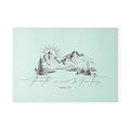 Faith Over Fear Mountain Glass Cutting Board