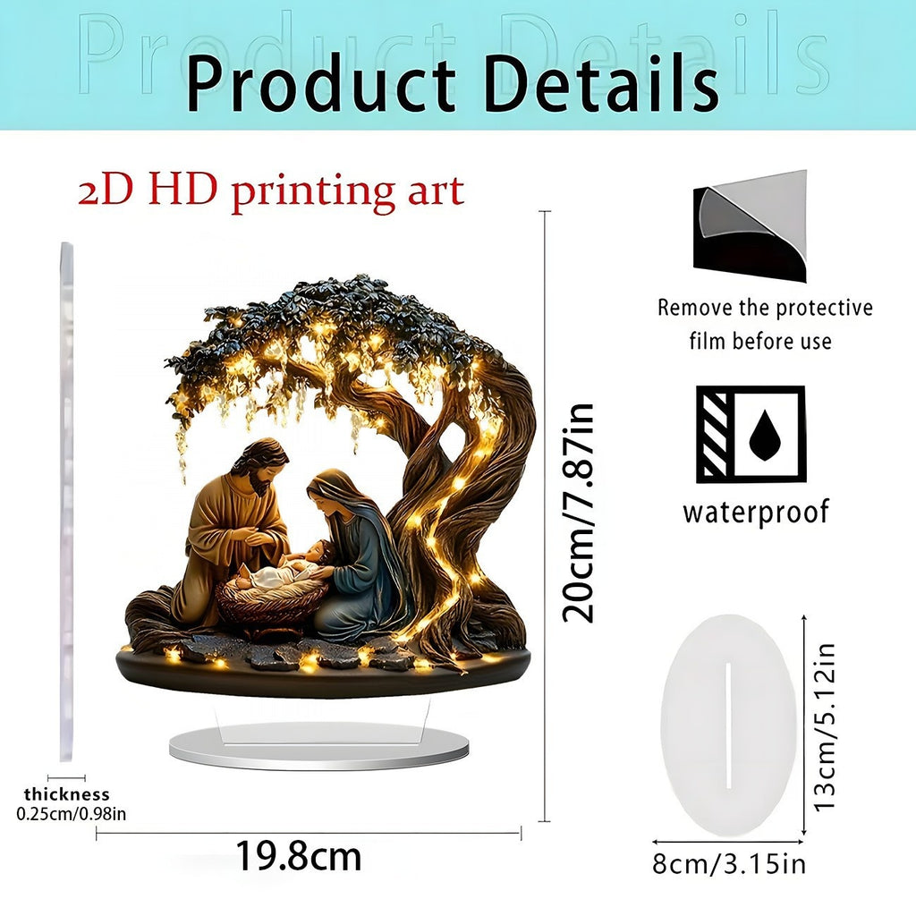 Jesus Tree Of Life Acrylic Decorative Ornaments