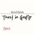 Fashion Faith Jesus God Car Letter Sticker