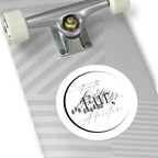 Faith Over Fear Adventure Sticker — Round Outdoor/Indoor Vinyl