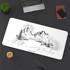 Faith Can Move Mountains Desk Mat