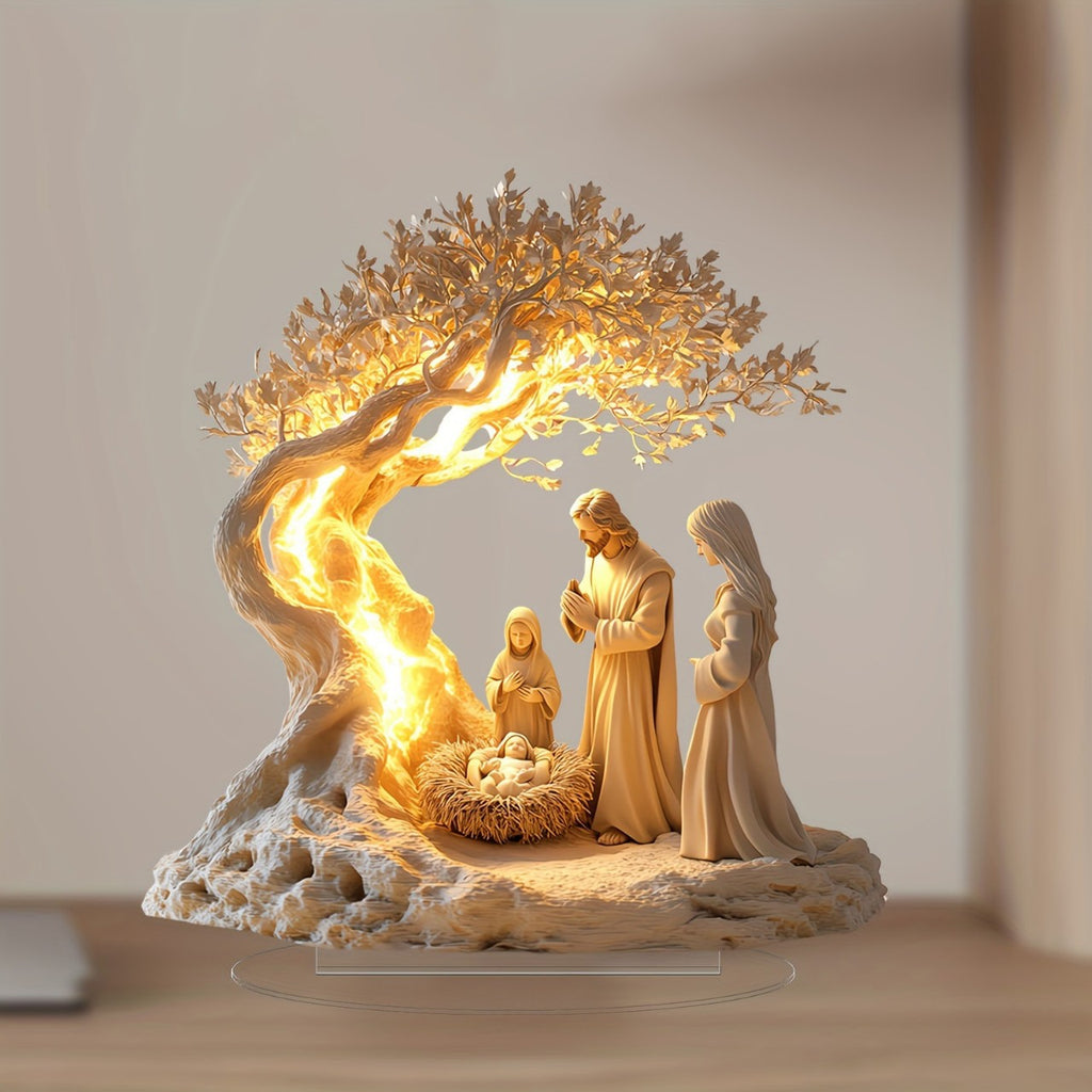 Jesus Tree Of Life Acrylic Decorative Ornaments