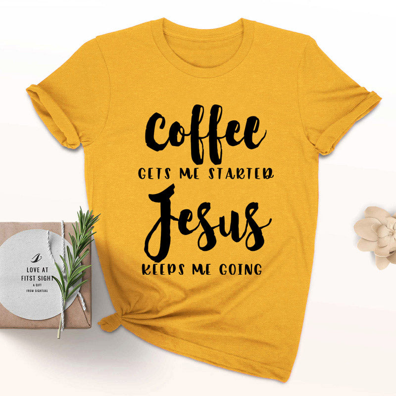 Jesus keeps me going T-shirt