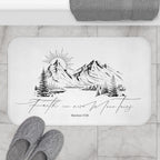 Faith Can Move Mountains Bath Mat