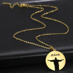 Silhouette Hollow JESUS Pendant