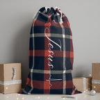 Jesus Plaid Drawstring Sack