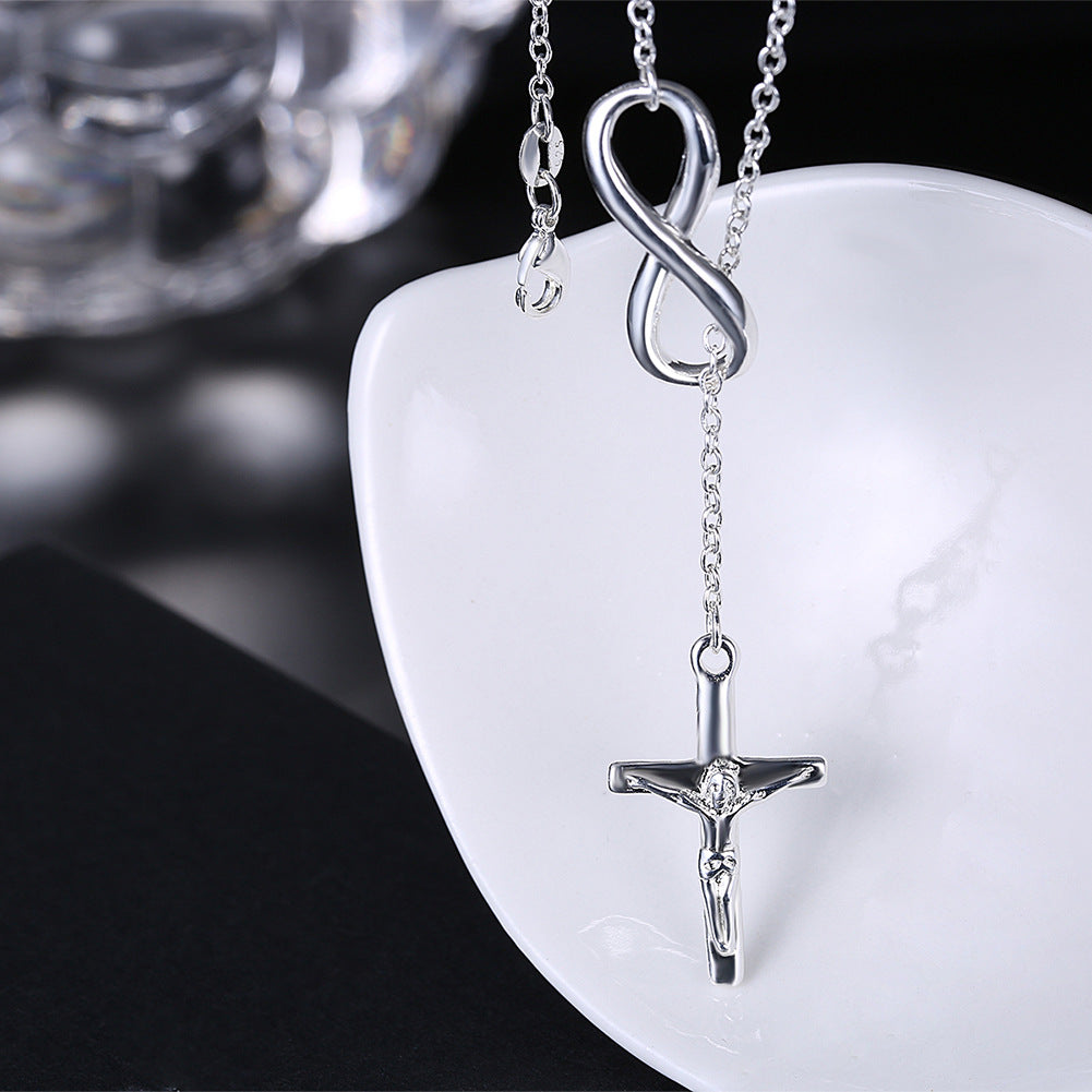 Cross Jesus Infinity pendant