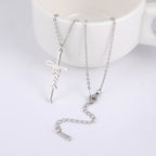 Jesus Cross Pendant Stainless Steel Necklace