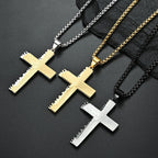 Christian Jesus Cross Necklace  Men's