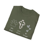 Love Jesus Pet Dogs T-Shirt