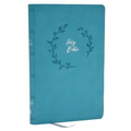 NKJV Holy Bible, Value Ultra Thinline, Teal Leathersoft, Red Letter, Comfort Print