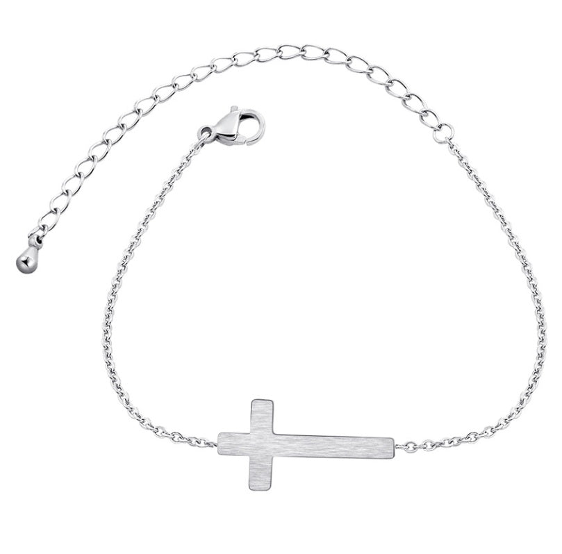 Jesus Christ Cross Bracelet  Stainless Steel