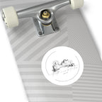 Faith can move Mountains Round Sticker