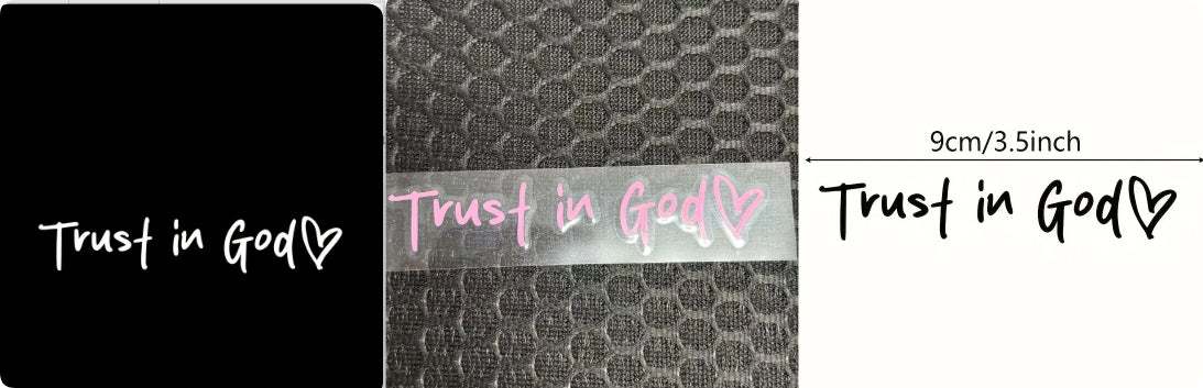 Fashion Faith Jesus God Car Letter Sticker