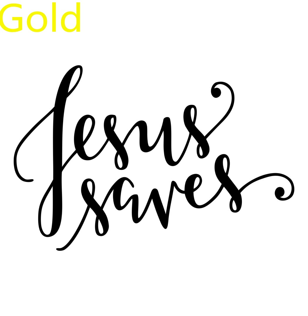Jesus Saves Christian Decal