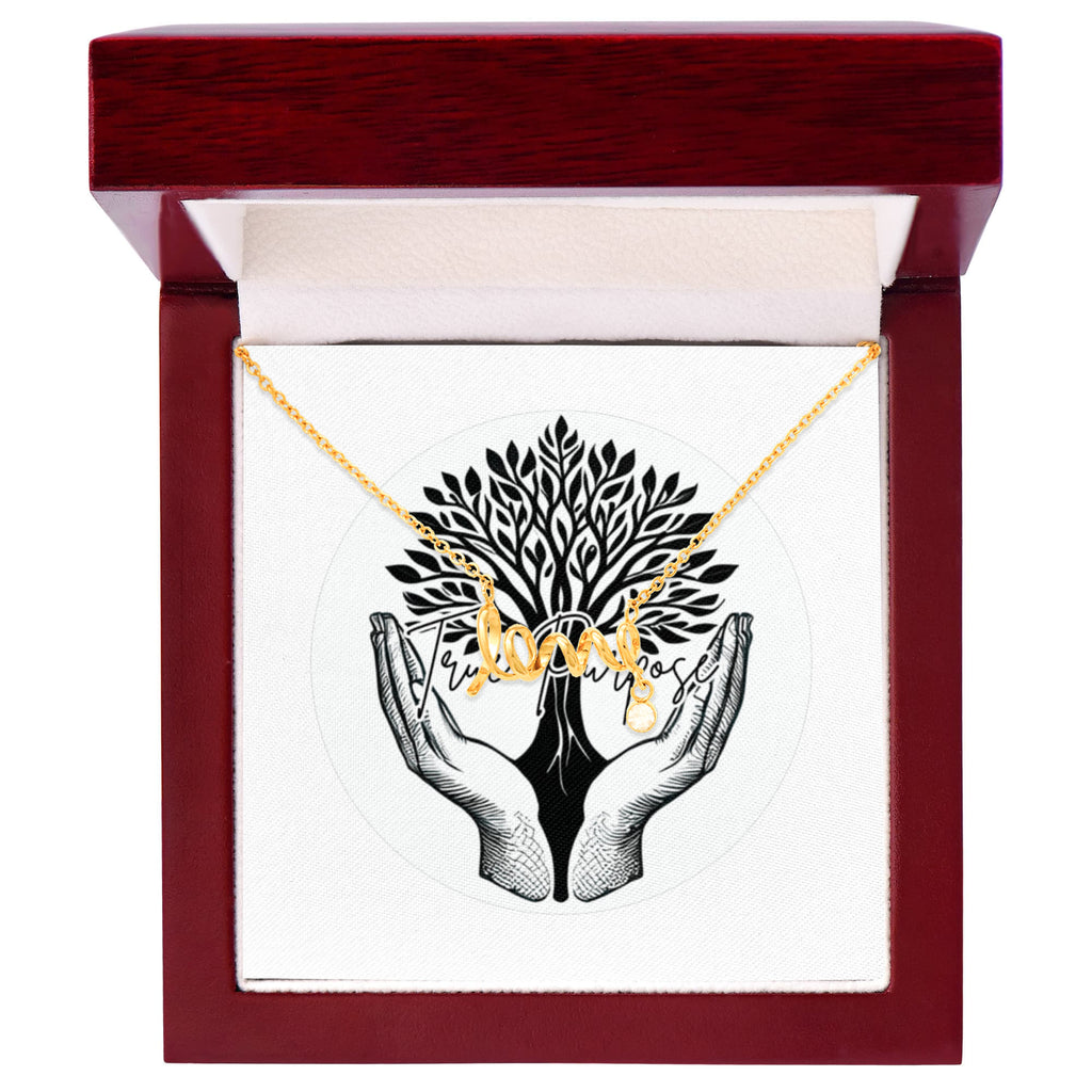 Scripted Love Necklace