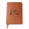 Faith can move Mountains Leather Notebook