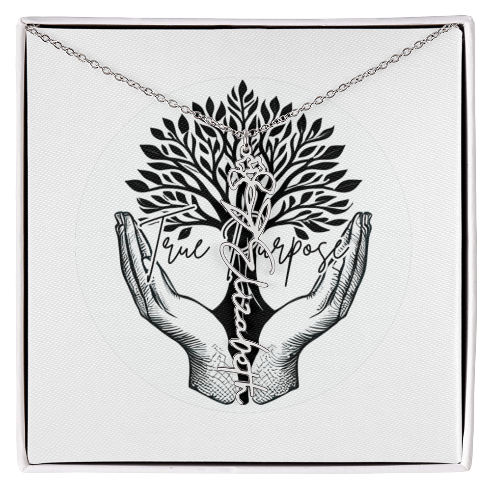 Flower Name necklace