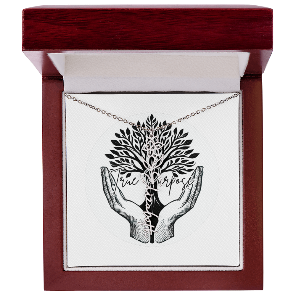 Flower Name necklace