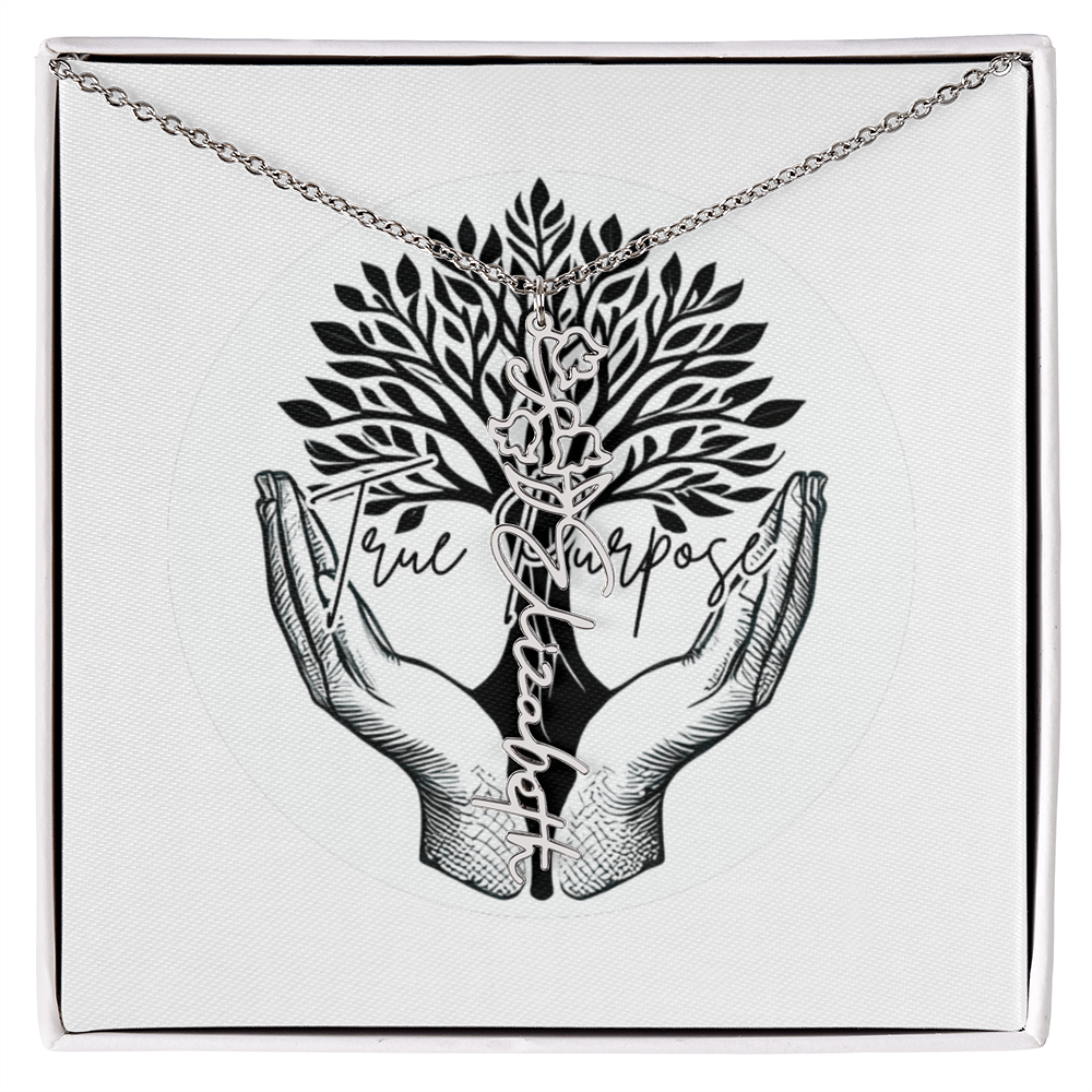 Flower Name necklace