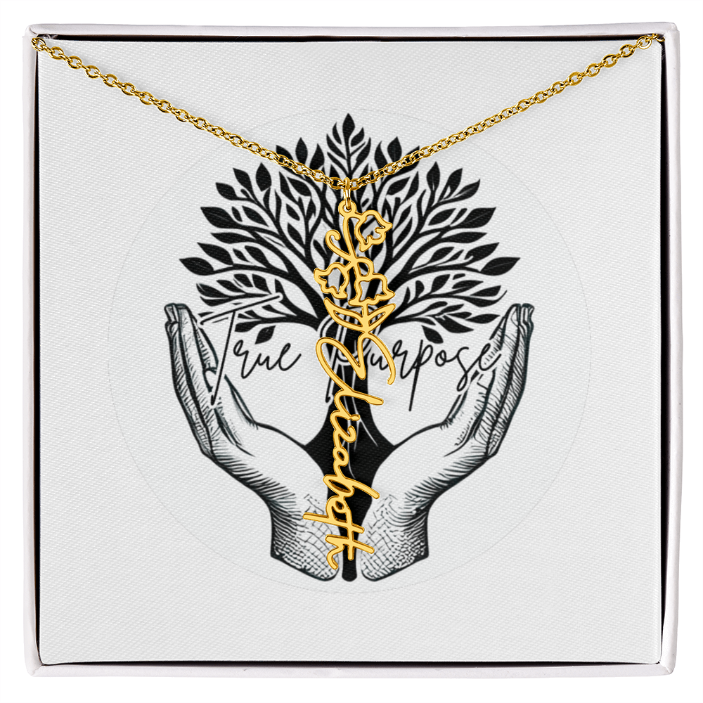 Flower Name necklace