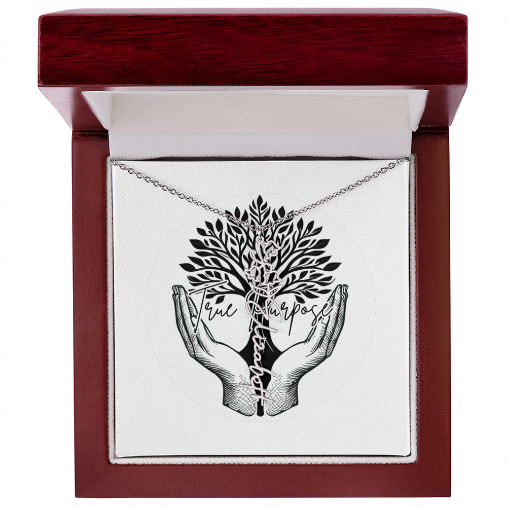 Flower Name necklace