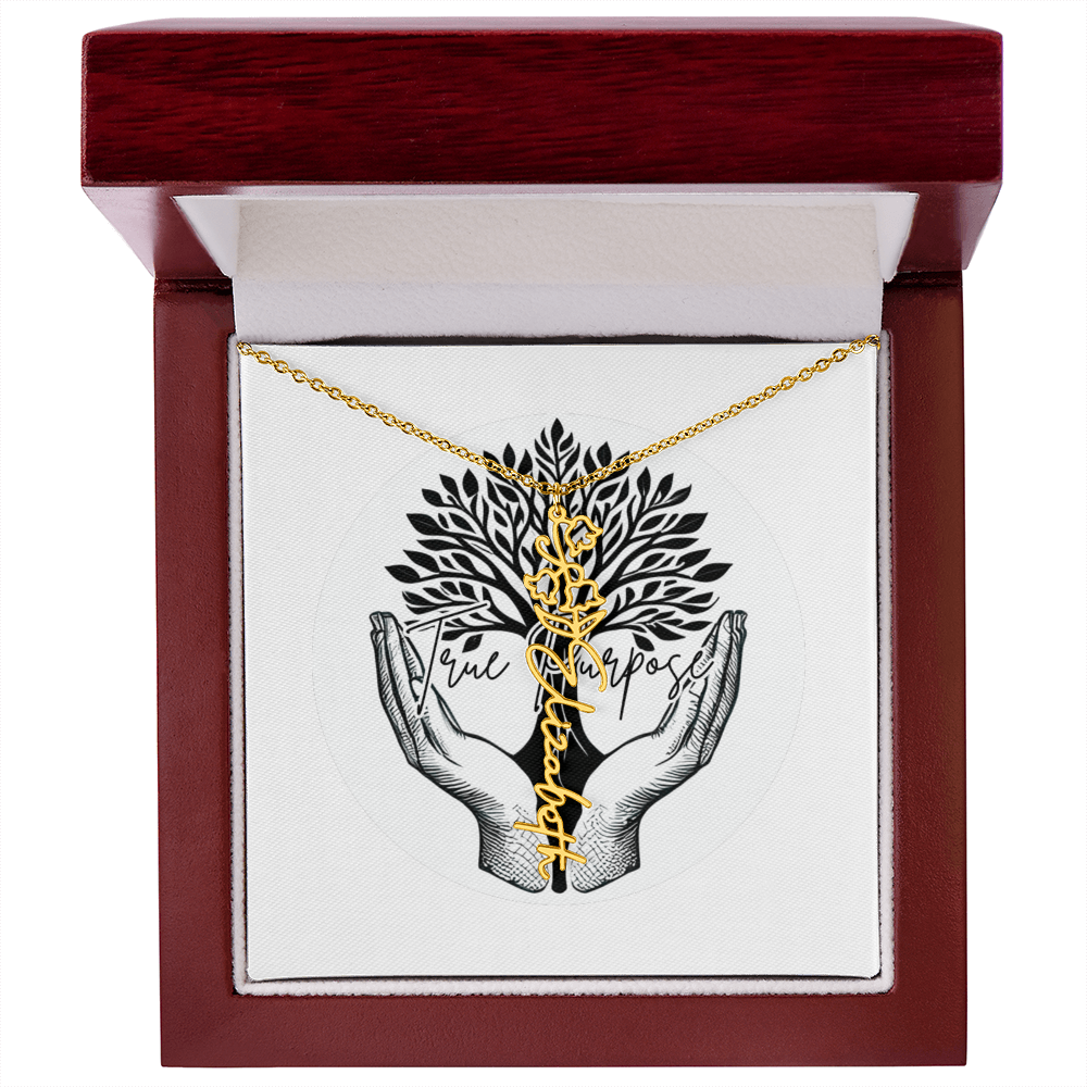 Flower Name necklace