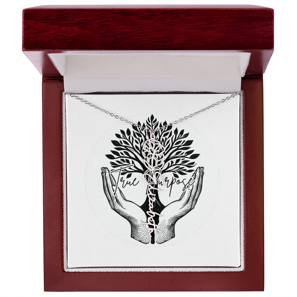 Flower Name necklace