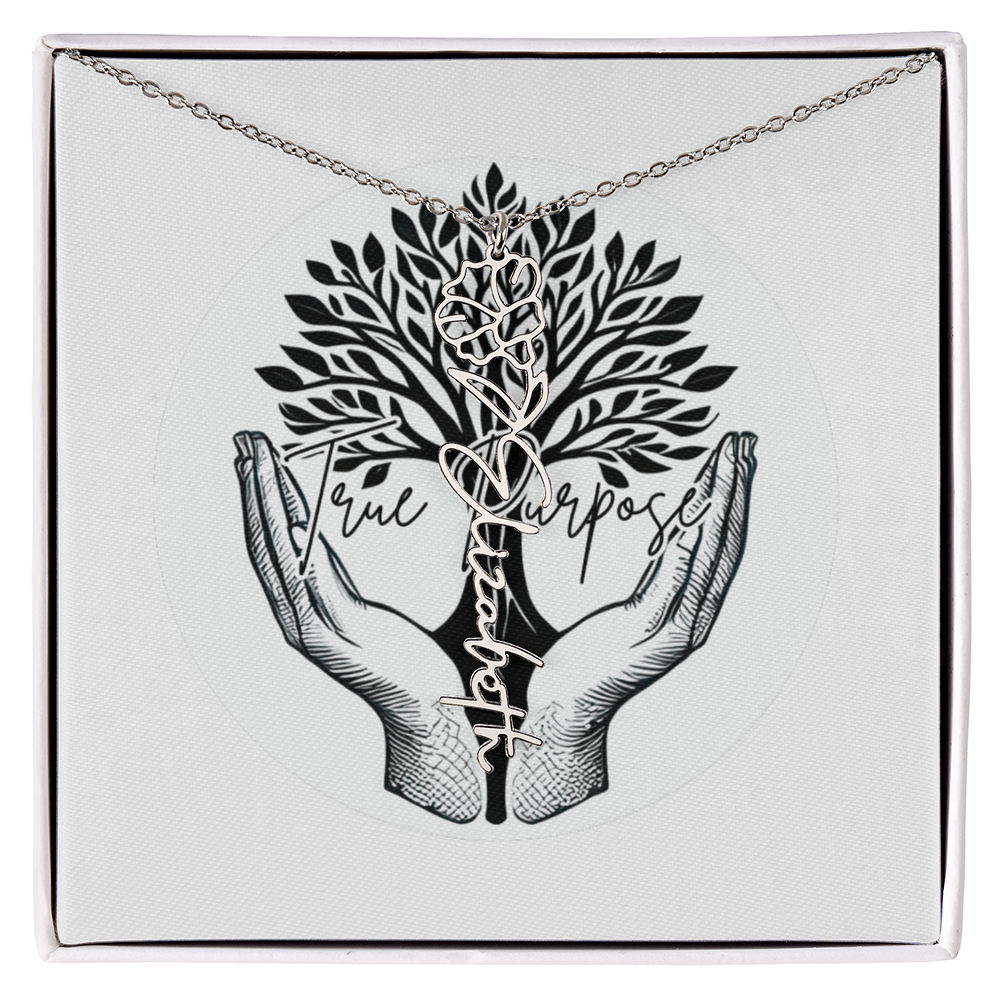 Flower Name necklace