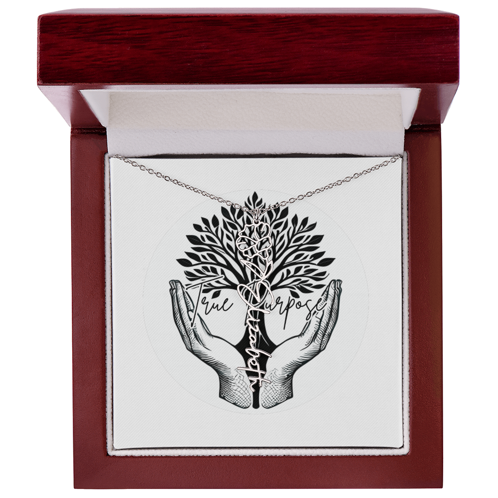 Flower Name necklace