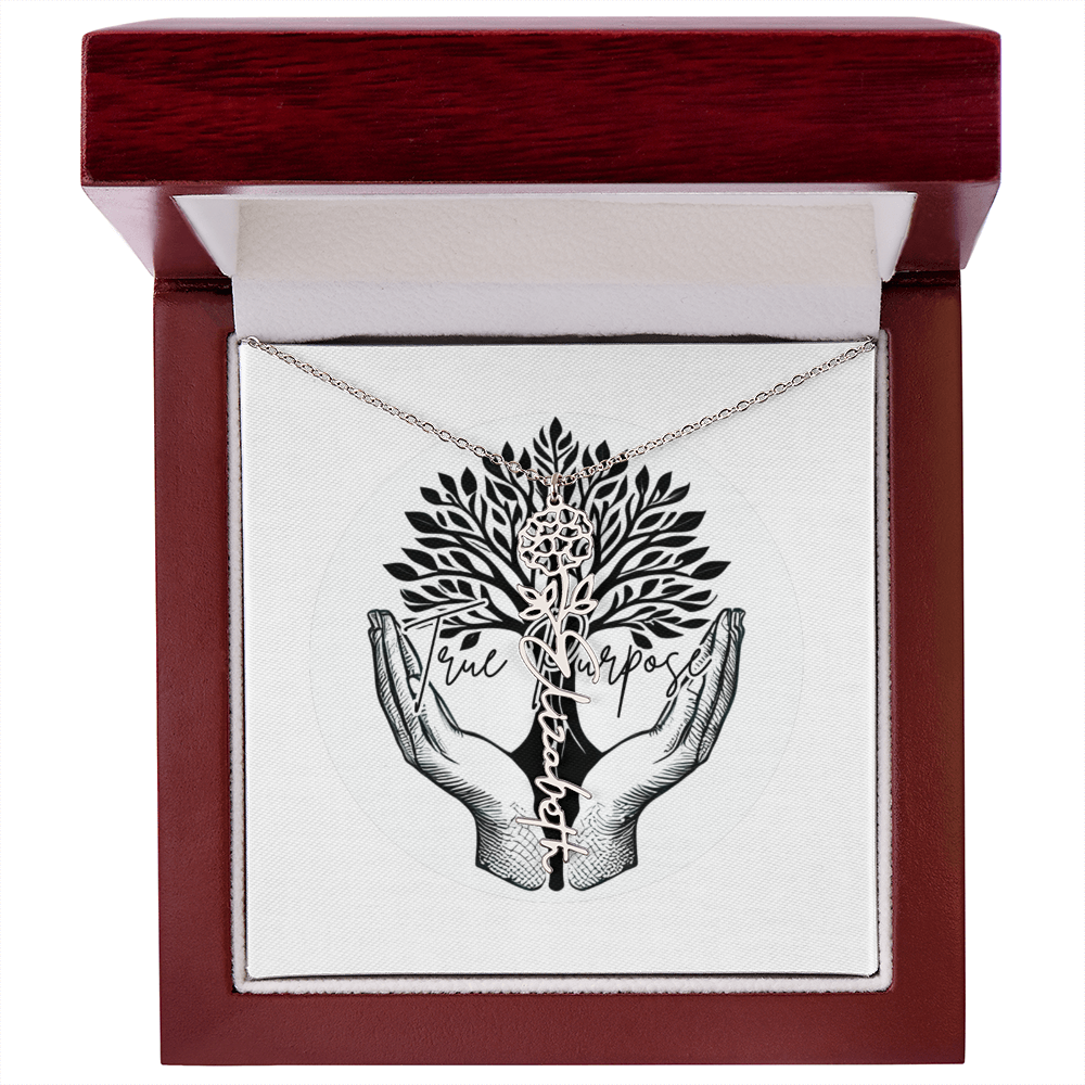 Flower Name necklace