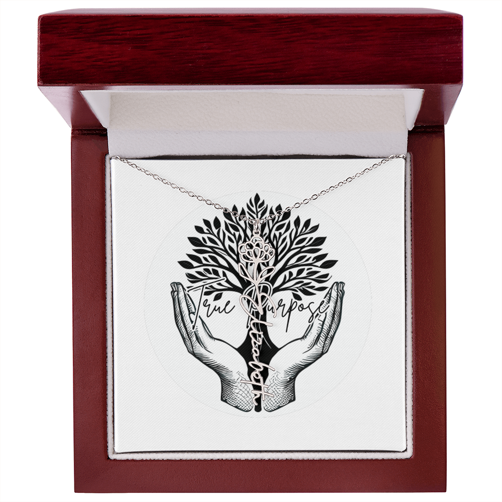 Flower Name necklace