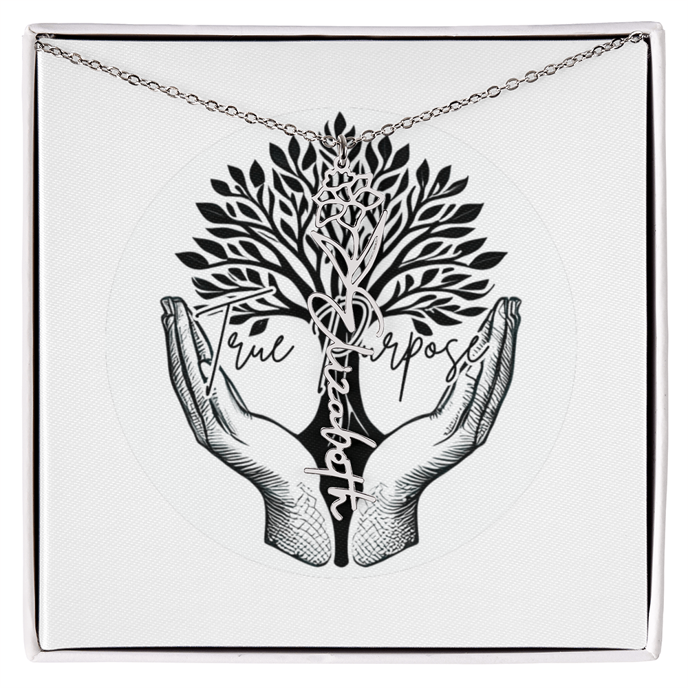 Flower Name necklace