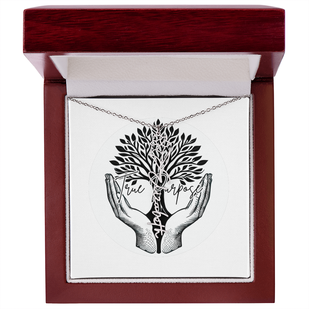 Flower Name necklace