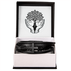 Men's Cross Leather Bracelet