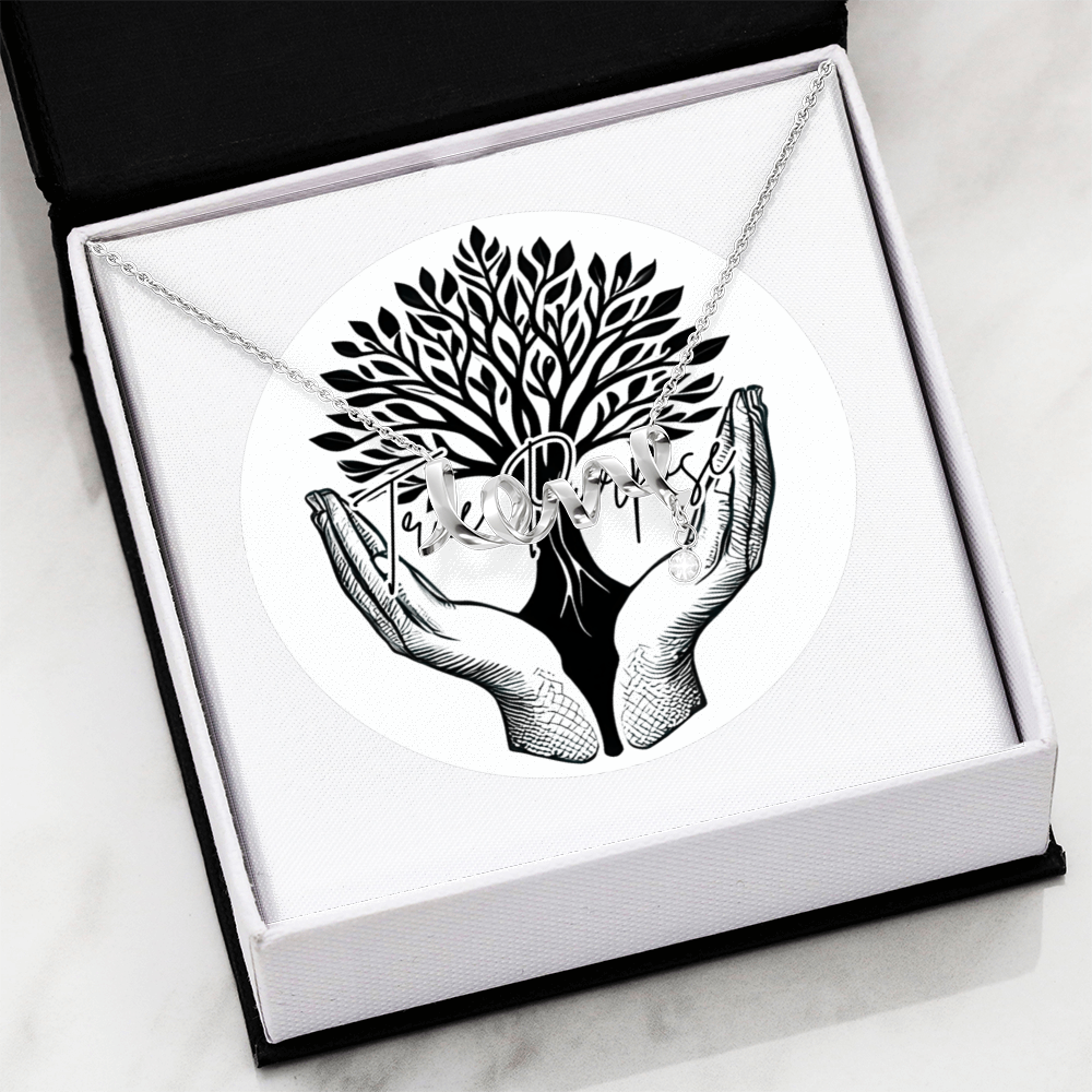 Scripted Love Necklace