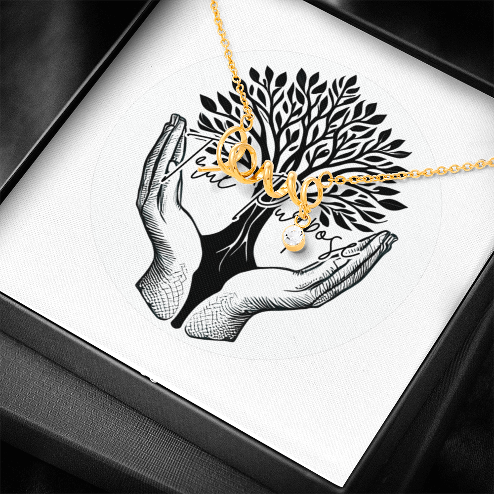 Scripted Love Necklace