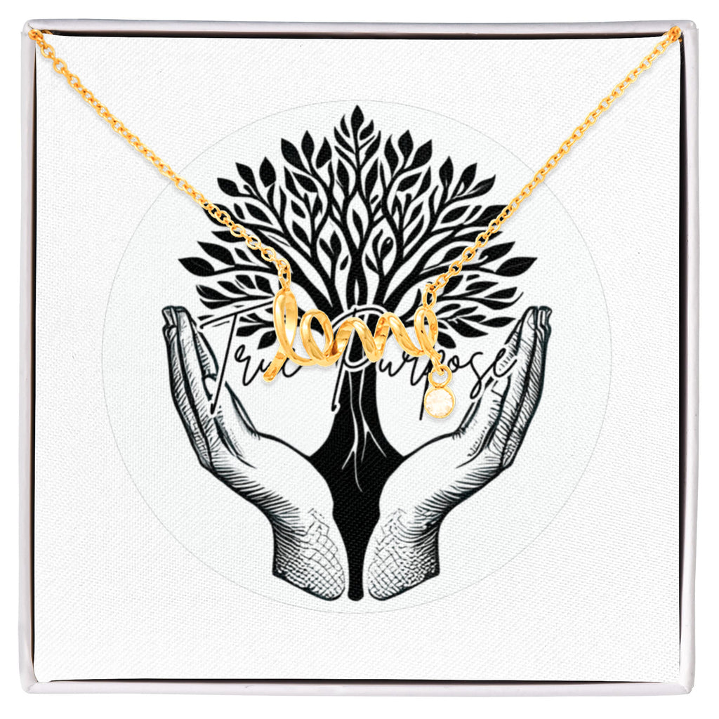 Scripted Love Necklace